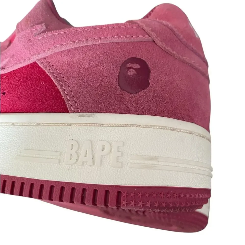 Bape Bapesta Low M1 Pink SKU 1H70191004 Pink Mens Sneakers size 8